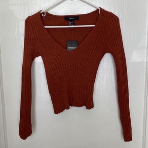 NWT forever 21 crop sweater